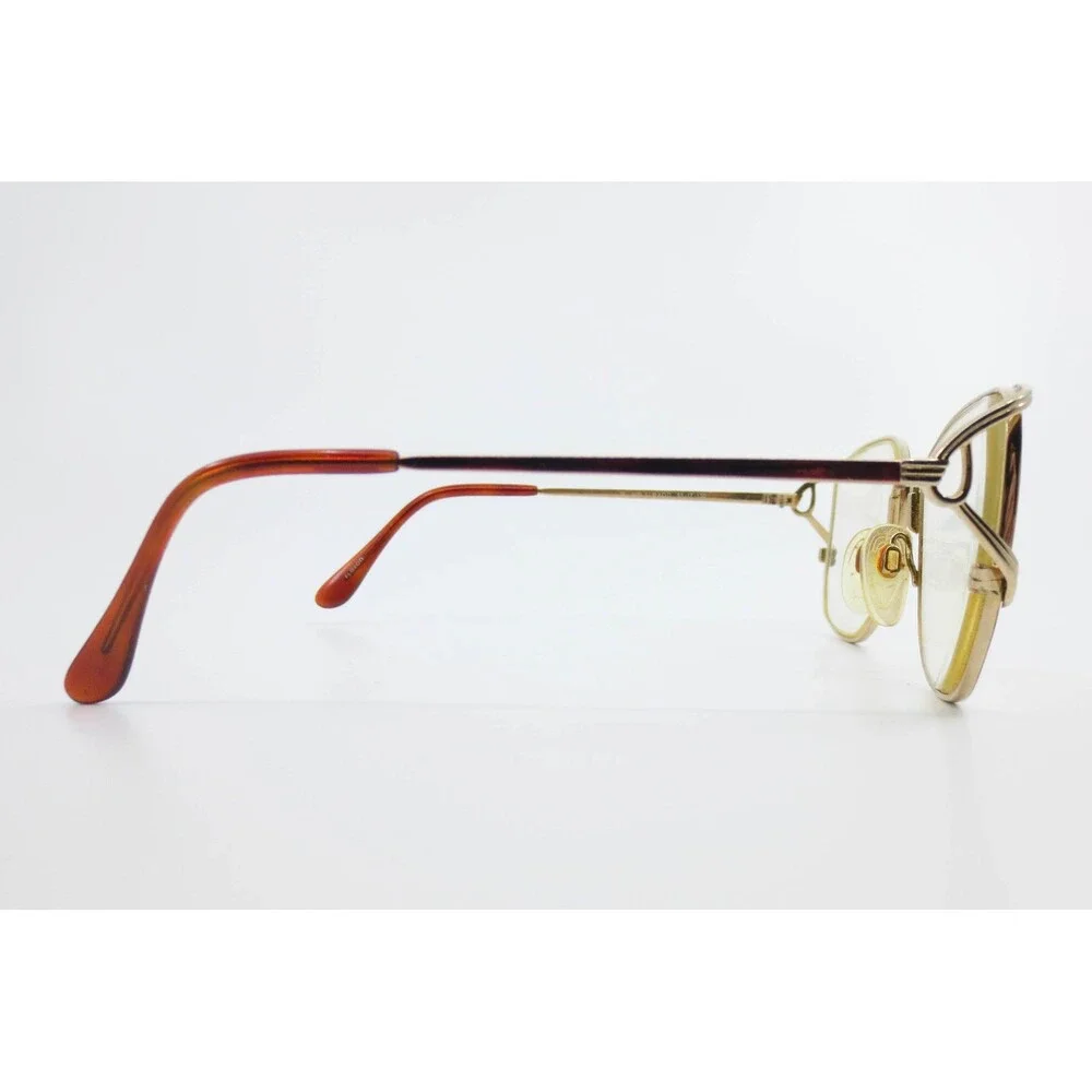 Marcolin Demi Wine GEP Gold Flexon Eyeglass Frames 55-17-130 Vintage Butterfly